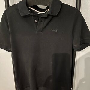 Boss Classic Black Polo Shirt for Men